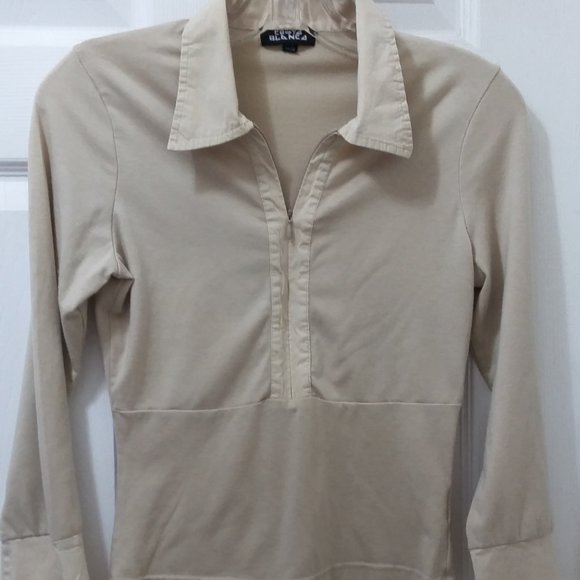 Costa Blanca Cream Blouse - long sleeves - Picture 1 of 5